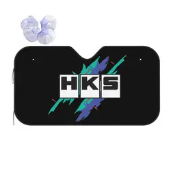 HKS Race Sunshade Windscreen Novelty Car Front Windshield 76x140cm Car Sunshade UV Protector