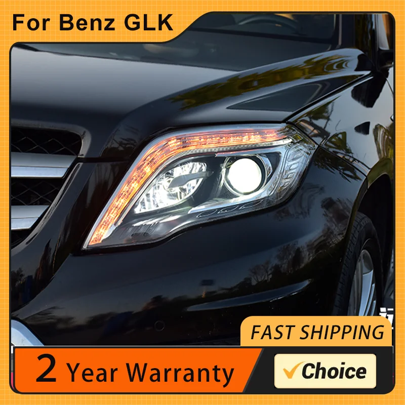 Car Styling Headlights for Benz GLK GLK200 GLK260 GLK300 LED Headlight 2013-2015 Head Lamp DRL Signal Projector Accessory