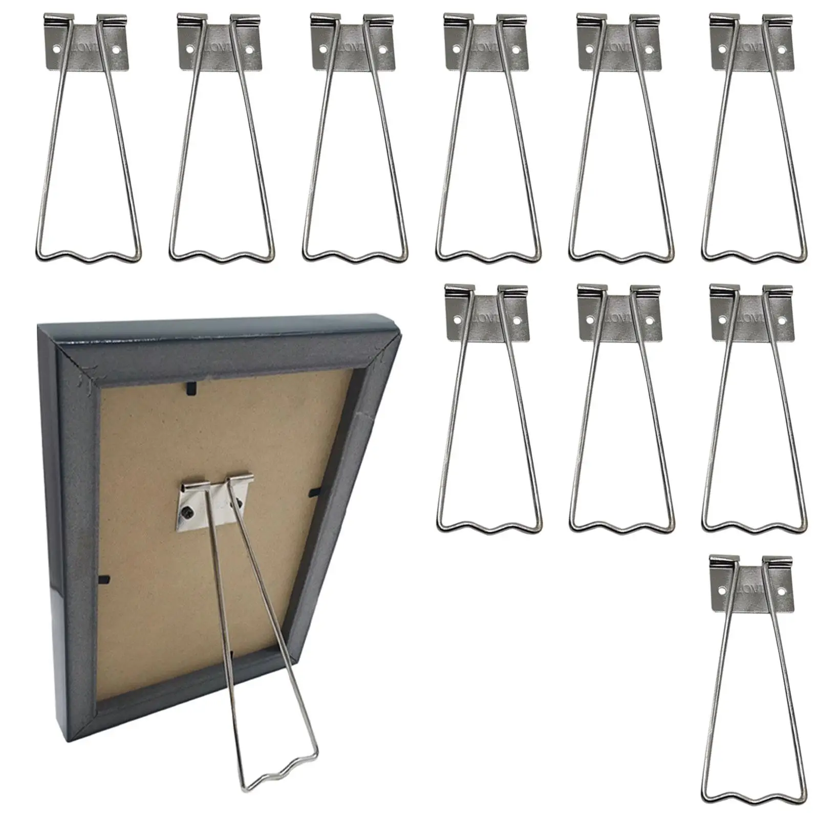 10Pcs Photo Frame Easel Back Stand Exquisite Decorative Hardware Art Crafts Display Rack Display Easel Back Board Holder