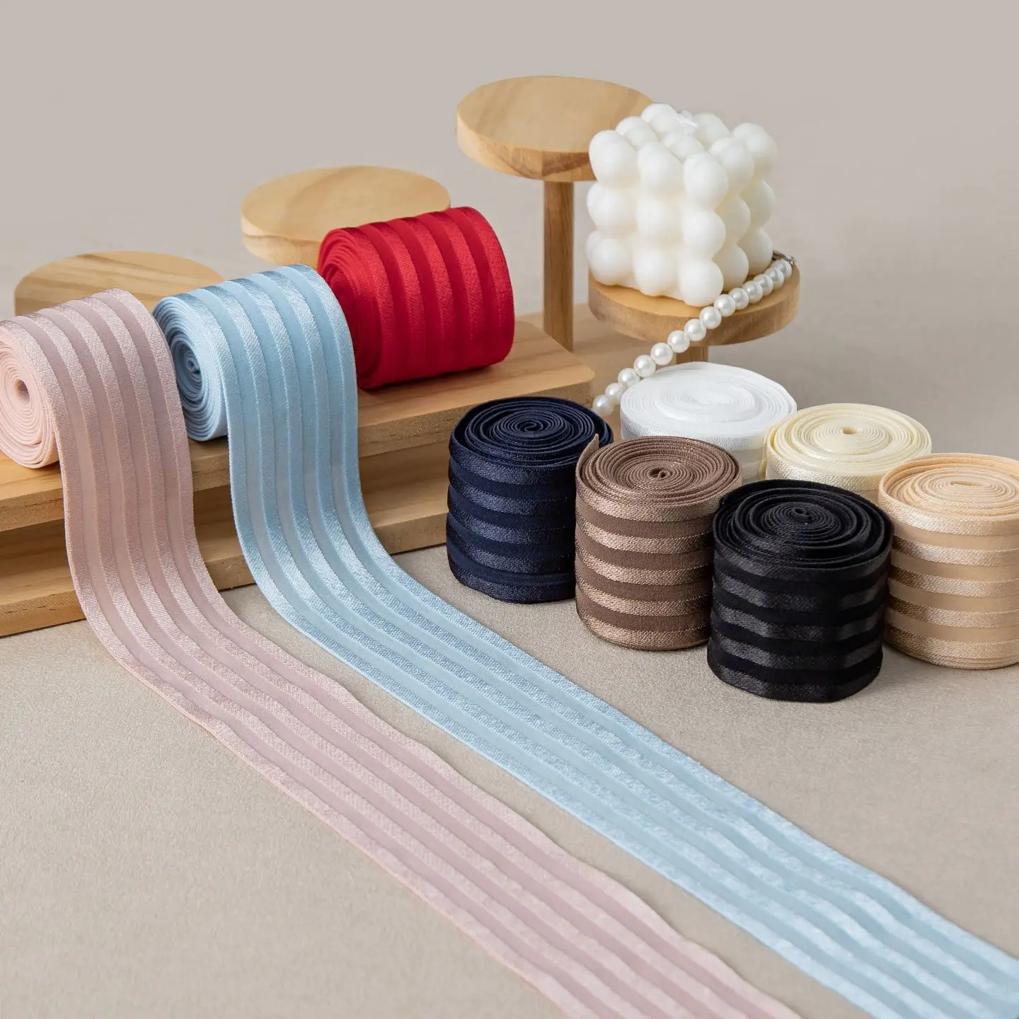 5Cm multi-colored side widening strip Five rows of elastic elastic bands Rubber band pants waist DIY accessory webbing