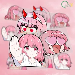 Pink Noise  JDM Car Arnia anime Trend Animation Pink Waterproof Reflective Sticker Car sticker
