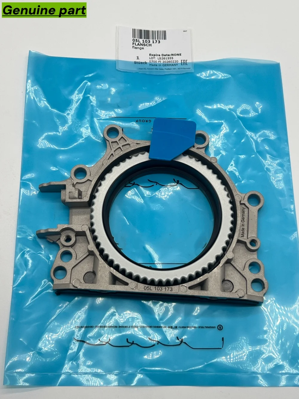 Genuine OEM Crankshaft Seal Housing 05L103173 For AUDI VW SKODA 2.0TDI 16V REAR CRANK SEAL Fit DXPA DXPB DSR DSU DTR DTT