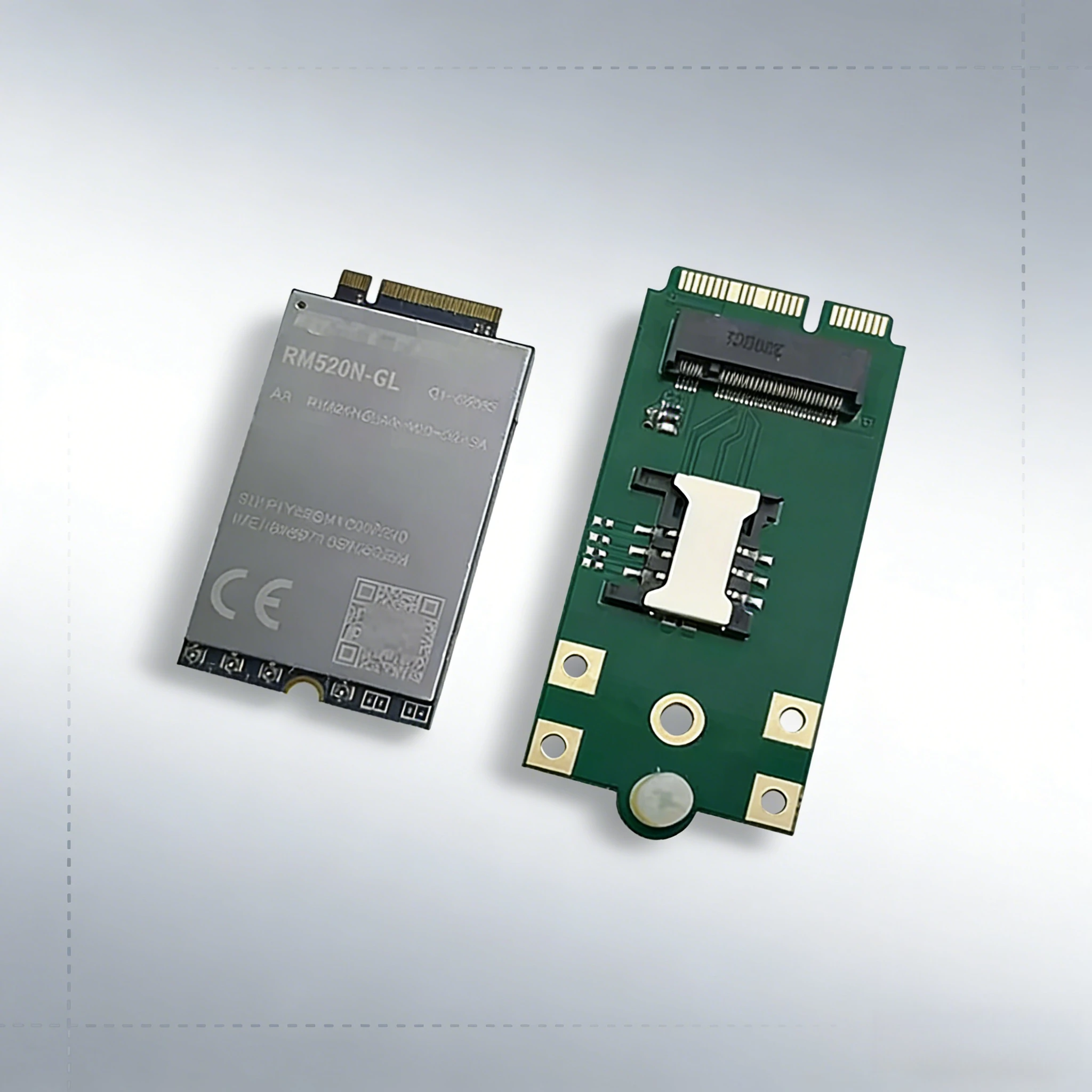 Quectel RM520N-GL 5G M.2 Module RM520NGLAA-M20-SGASA With M.2 to Mini PCIe Adapter Global Sub-6GHz IoT