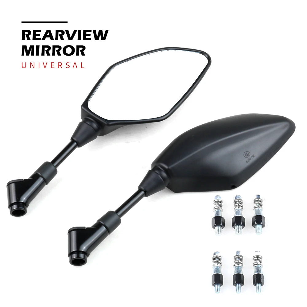 

For Kawasaki ER6F ER6N Z650RS Z900RS Motorcycle Universial 8mm 10mm Motorbike Rearview Mirror Modified Side Mirrors Accessproes