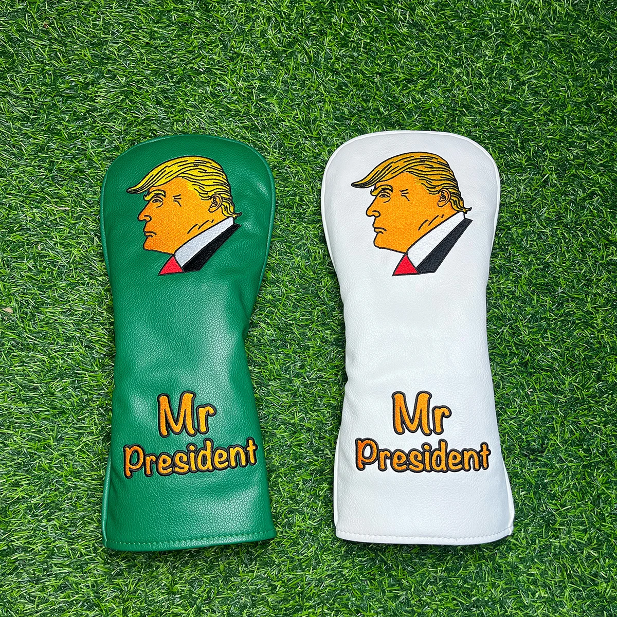 Mr President Golf Driver Wood Headcover,PU Golf Head Cover for 1Wood