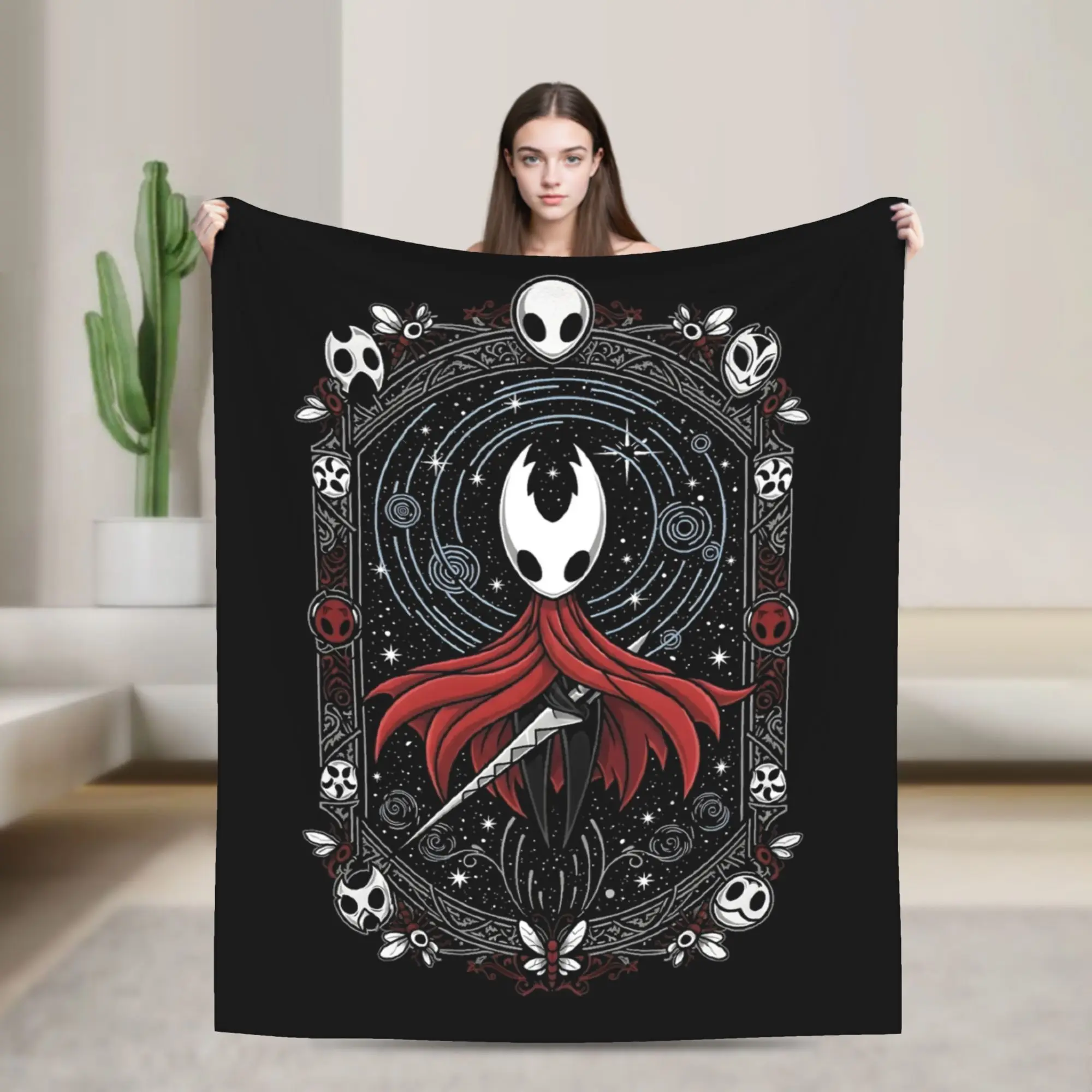 Hollow Knight Silksong The Huntress Blankets Autumn/Winter  Breathable Super Soft Throw Blanket for Bedding Car Bedspread