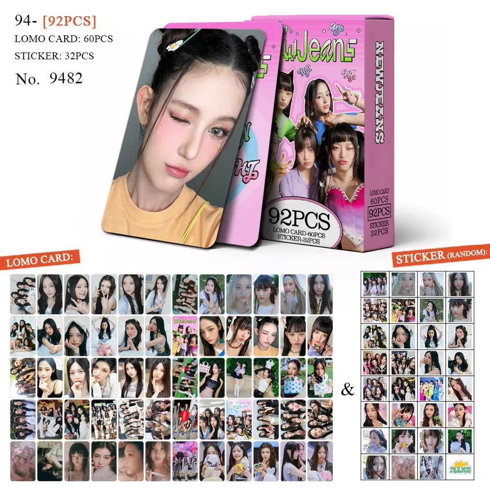 92개 NewJeans 한정판 LOMO 양면 포토카드 K-pop 앨범 상품