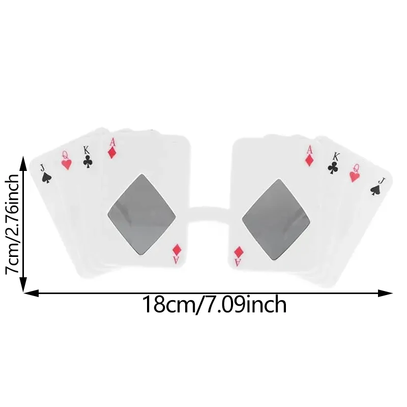 Poker Themed Sunglasses Playing Card Glasses Poker Themed Adult Costume Theme Party Gift Supplies