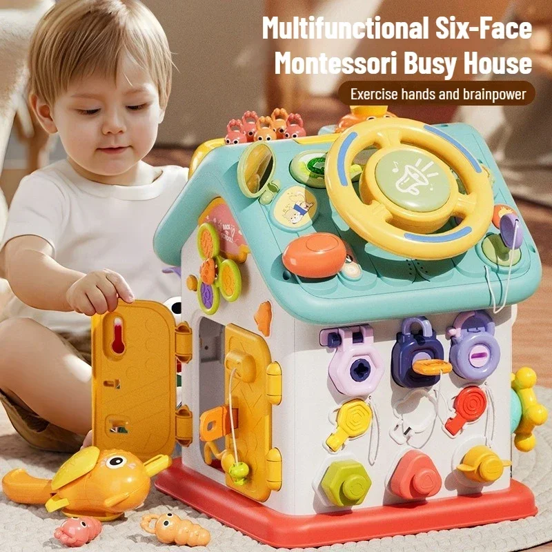 Early Education Busy Busy Home Fine Motor Skill Development Kids Montessori 3 Years Old Wheel Toy for Toddlers Brain Development