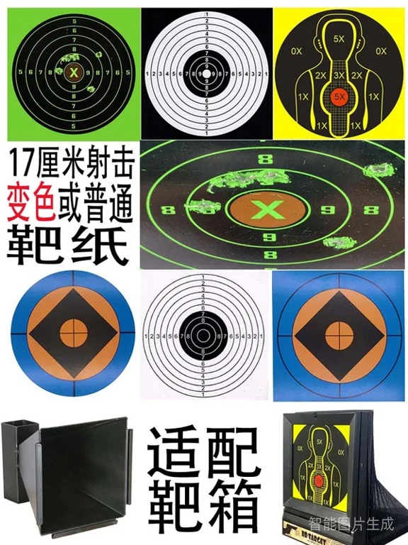 17 Cm Shooting School Special Target Paper Competition Practice Universal Outdoor Indoor