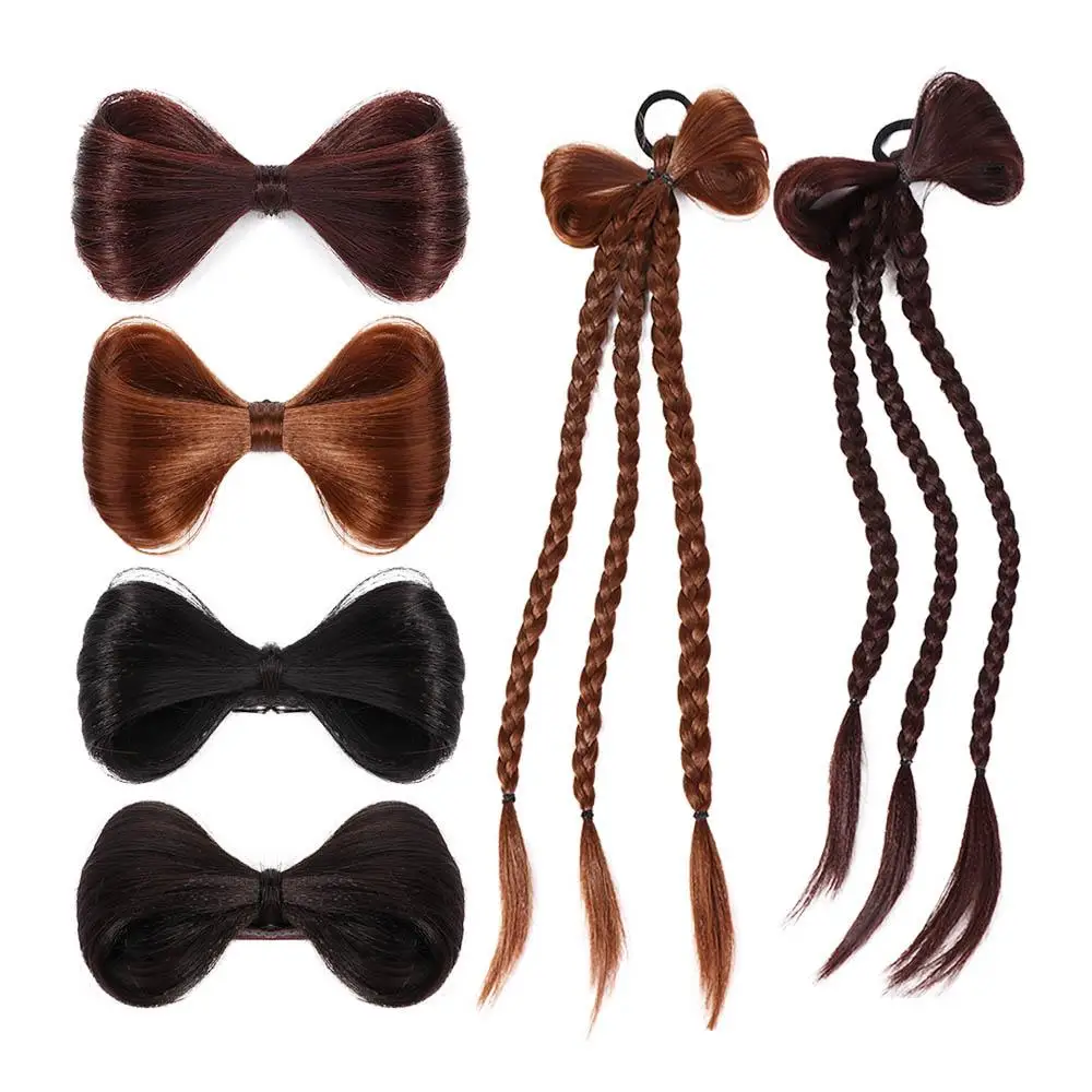 Sweet Hip Hop Hair Design Wig Hair Rope Hair Styling Tools Fluffy Hair Bun Wig Hairpin