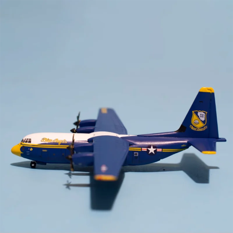 1/400 Scale GeminiJets GMUSM103 U.S. Navy C-130J Hercules Transport Aircraft Blue Angel Model Collectible Toy Gift