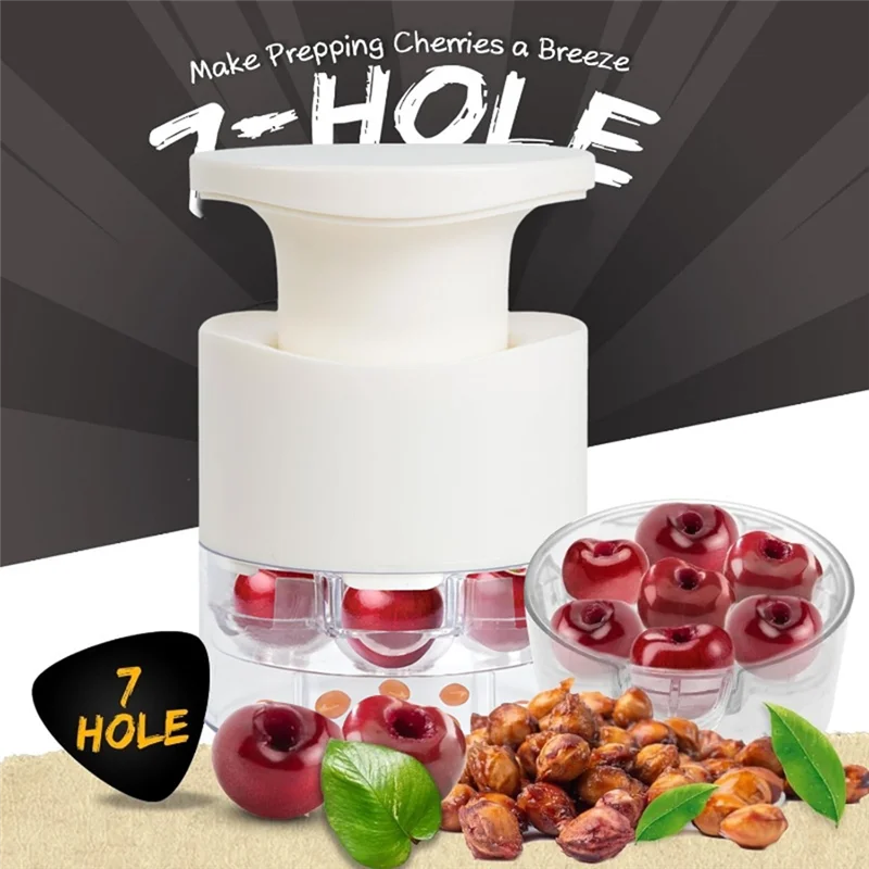 Outil de dénoyauteur de cerises, dissolvant de fosses de cerises, Portable à dégagement rapide, multi-cerises, dénoyauteries, outils de dénoyaut de cerises à 7 trous