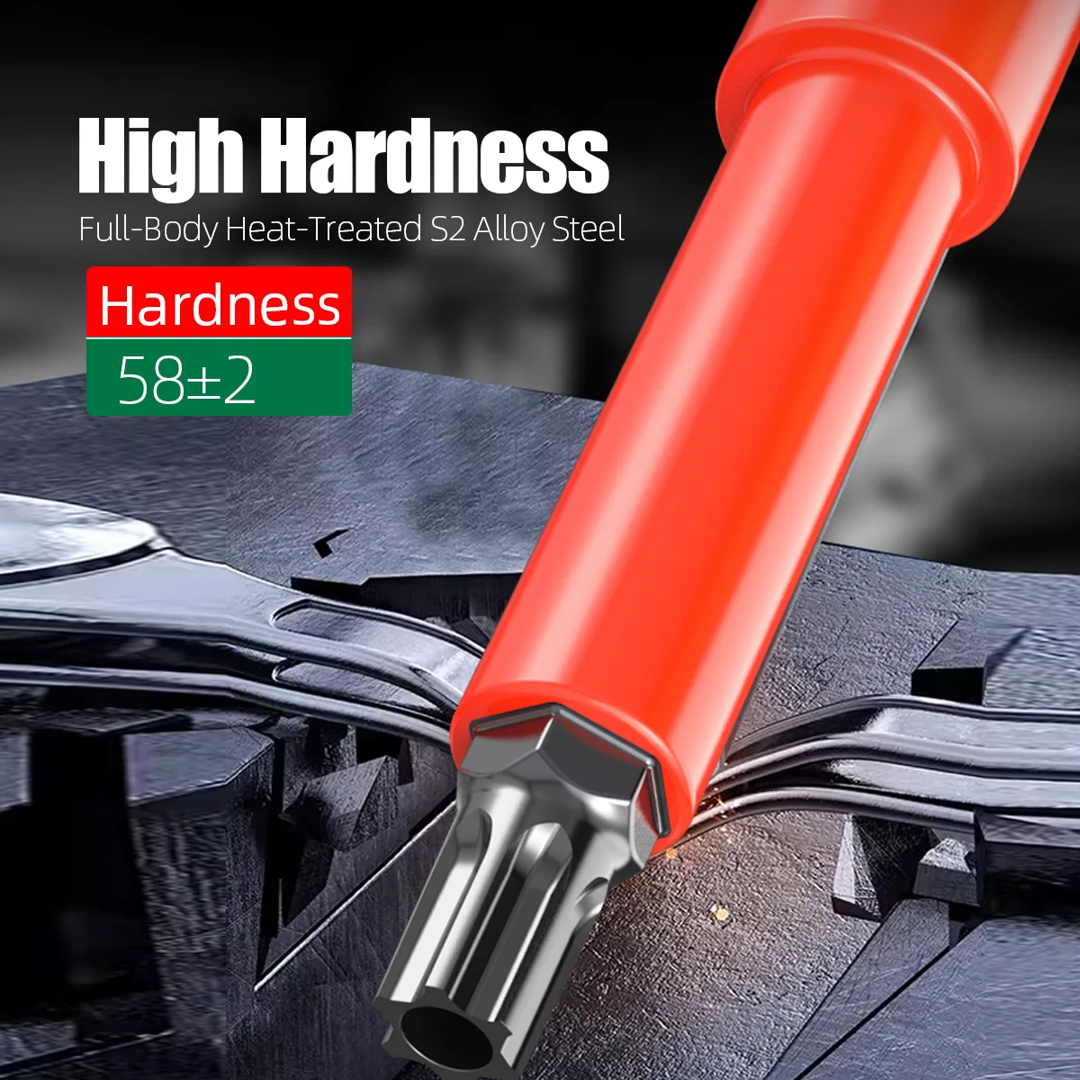 LAOA Insulated Torx Screwdriver Bit Socket Set 1/4 3/8 1/2Inch Drive 6 Point Security Bits For Power Drill Driver DIY Hand Tools