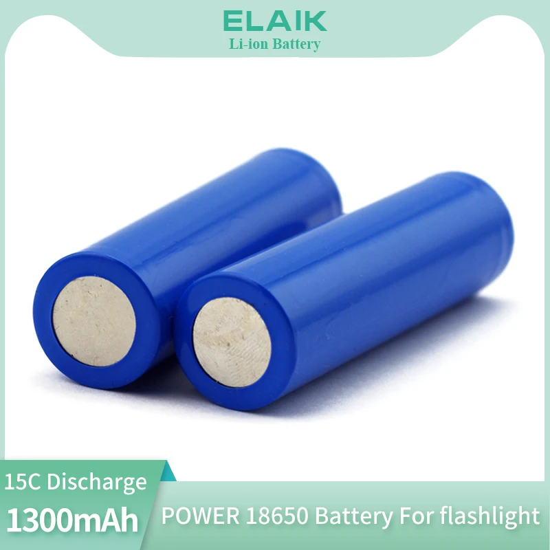 18650 1300 mah lithium battery 3.7 V strong light flashlight rechargeable battery protection board