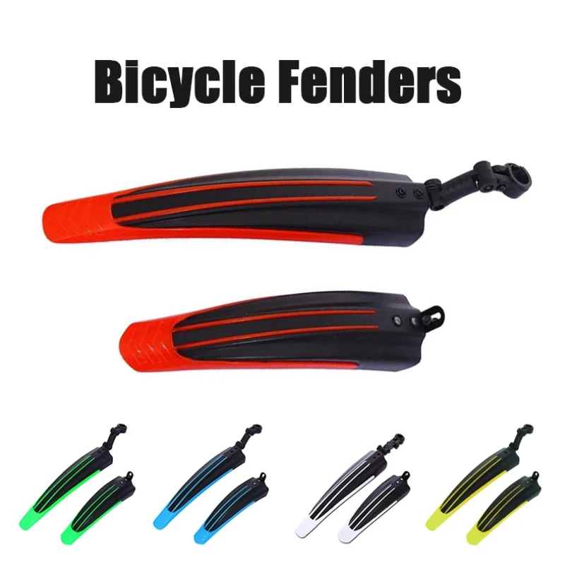 2pcs Bicycle Fenders Splash Fender Mudguard MTB Mountain Bike Rear Front Mudguard Cycling Riding Accessories For 20/24/26 Inch