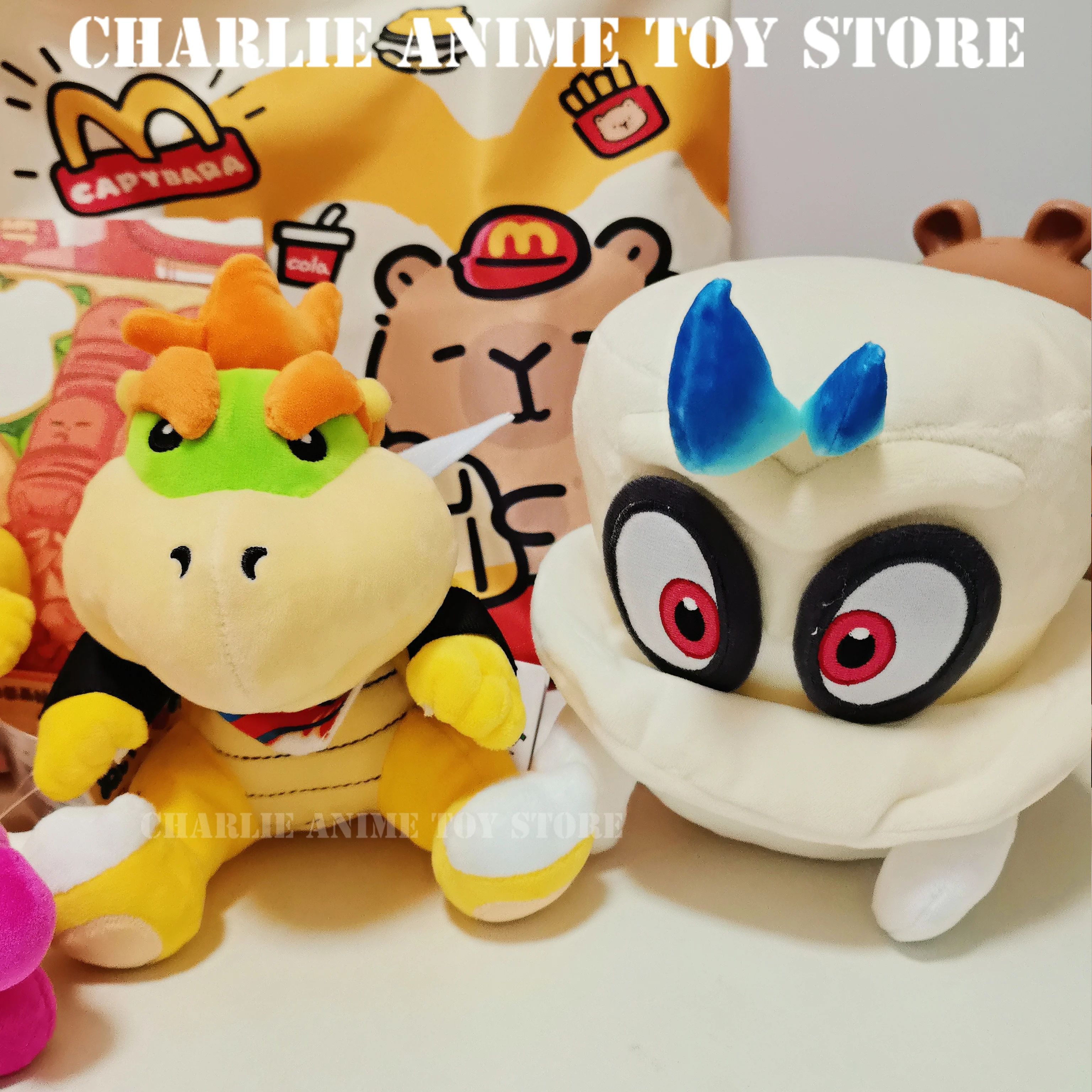 

Плюшевая игрушка Marios Bros Kawaii Cappy Bowser Magic Koopa Kingboo, мягкие плюшевые куклы, коллекционные, для хобби, подарок для детей