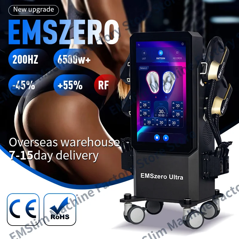 2024 Emszero RF 6500W Emszero Large Screen Muscle Sculpt Body HI-EMT Machine Slimming Stimulator Equipment Muscle