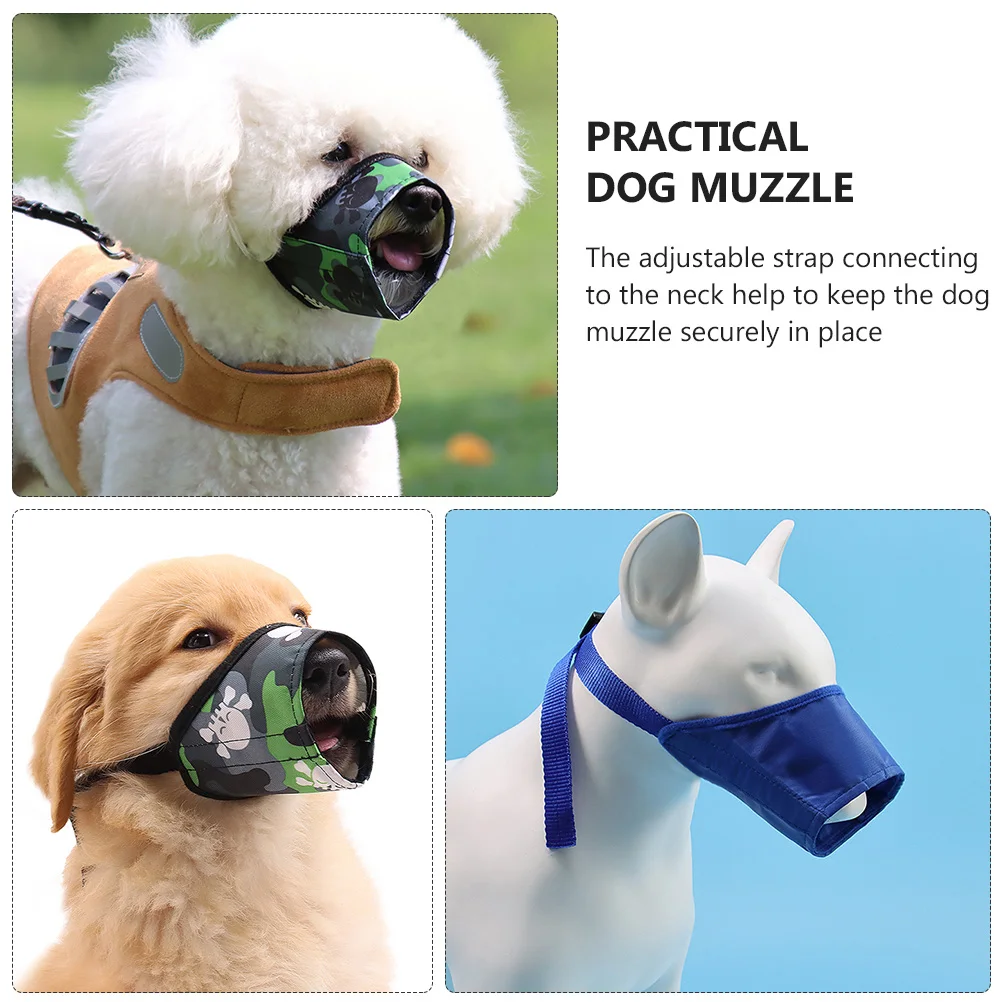 

3pcs Adjustable Dog Muzzle Anti-Bite Lightweight Durable Breathable for Small Dogs Prevent Barking Chewing Puppy for Dogs
