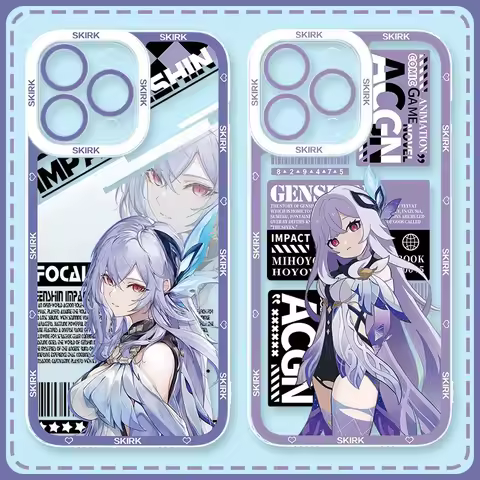 Game Genshin Impact Case For Xiaomi 13T 12T 11T 10T 14 13 12 11 Lite 5G NE POCO F6 X6 Pro X3 NFC X5 X4 GT F3 F4 F5 M6 M5S C65