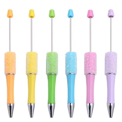 30Pcs Wholesale Full Star Beaded Pen Creative DIY Handmade Sticker Set Diamond Beaded Ballpoint Pens