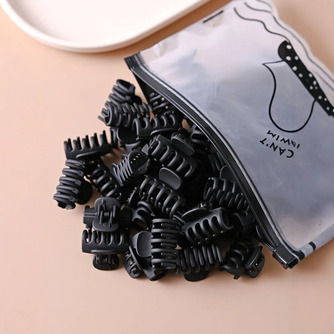 10 قطعة مشبك شعر القرش الأسود البلوري مشبك شعر للنساء فتاة بسيطة بلون الشعر الجانب بانج كليب دبوس الشعر باريت أغطية الرأس #1