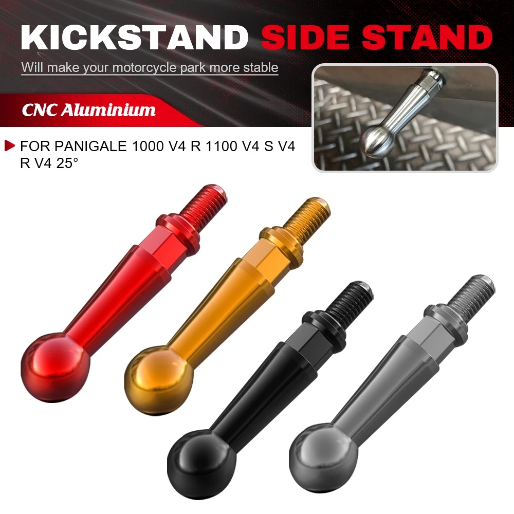 

Motorcycle Kickstand Side Stand Support Extension Assist Tool For Ducati Panigale 1000 V4 R 1100 V4 S V4 R V4 25°Anniversario