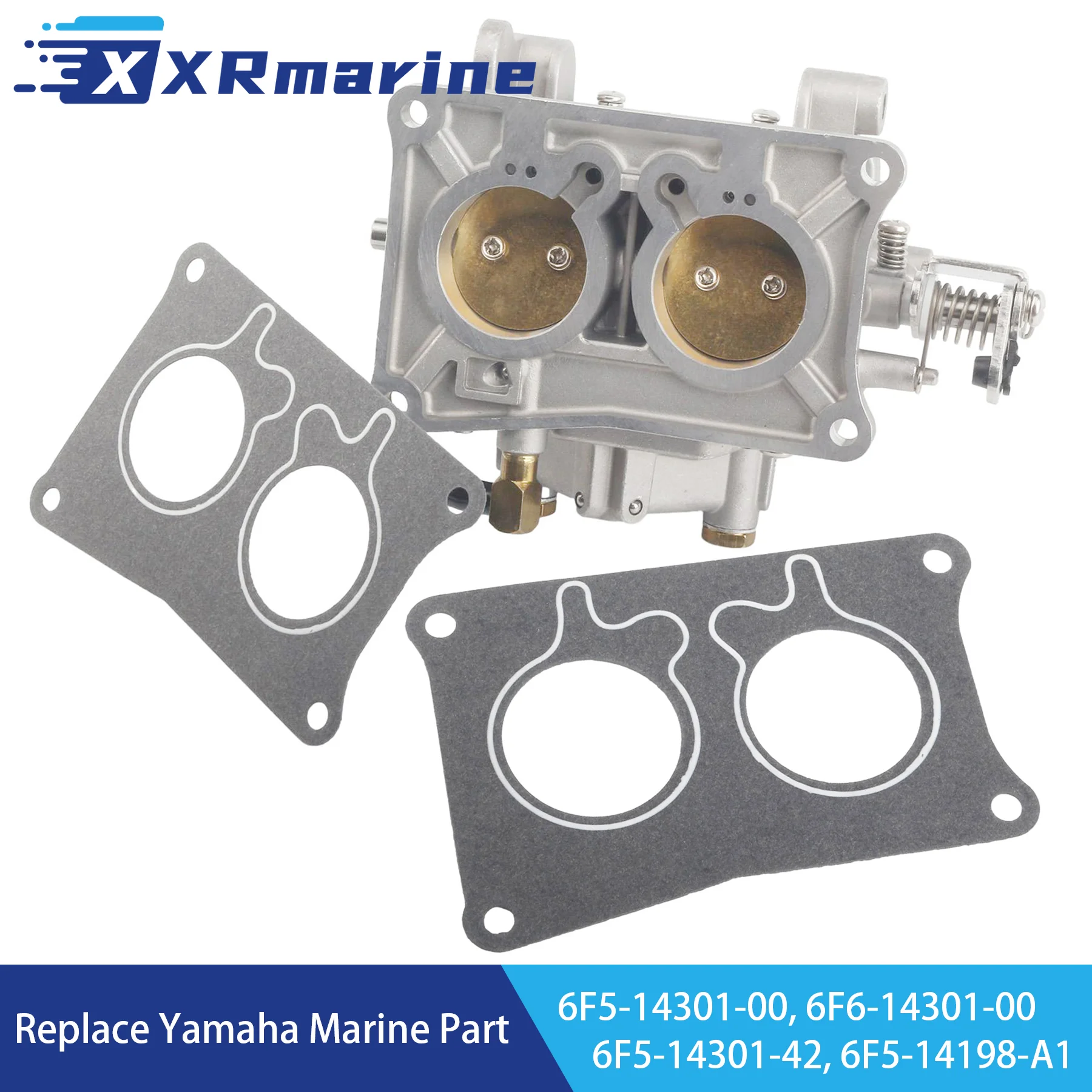

6F6-14301 Carburetor Assy with Gasket 6F5-14198-A1 for Yamaha 2 Stroke Outboard Engine 40HP E40 6F5-14301-00 6F6-14301-01
