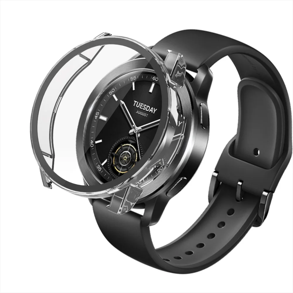 

Suitable for Xiaomi Watch S3 all inclusive protective case, protective film integrated protective case+tempered film