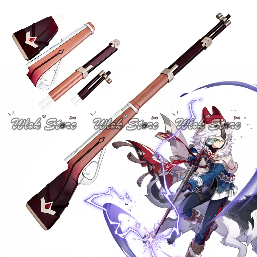 Genshin Impact Arlecchino Cosplay Props Gun Detachable 140cm For Anime Game Halloween Carnival Party Comic Role Play Accessories