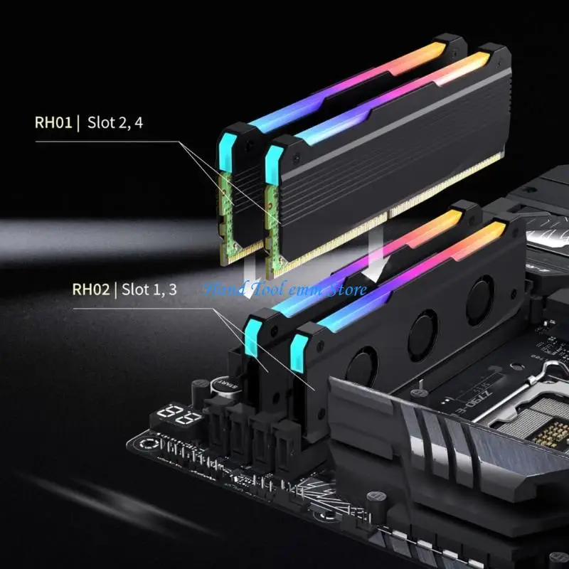 H37F High Performances RAMs Coolers Heatsink With ARGB Effects Compatible DDR4 DDR5