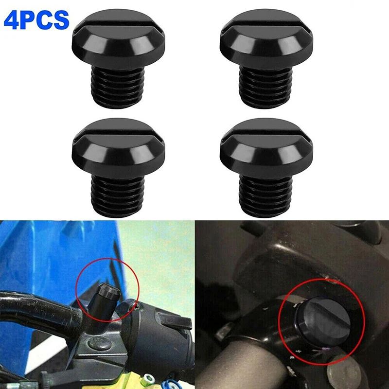 M8x1.25 CNC Motorcycle Mirror Hole Plugs Screws Bolts Right Left Hand Thread Mirror Hole Caps for Honda BMW Ducati Kawasaki