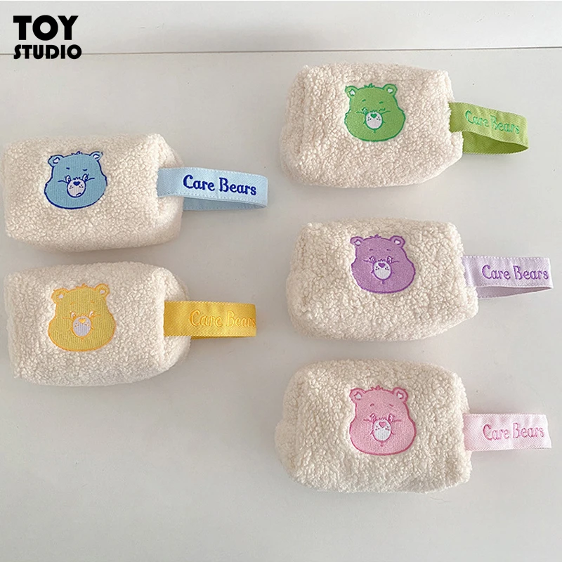 

Портативная сумка Kawaii Care в виде медведей, плюшевая косметичка, ручная сумка для хранения помады, универсальный модный мультяшный подарок для девочек