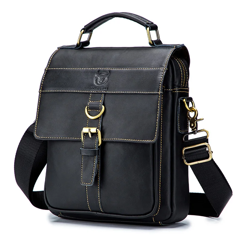 Nordeep Luxe Heren Leren Schoudertas Casual Business Crossbody Tas Grote Capaciteit Mode Multifunctionele Opbergtassen