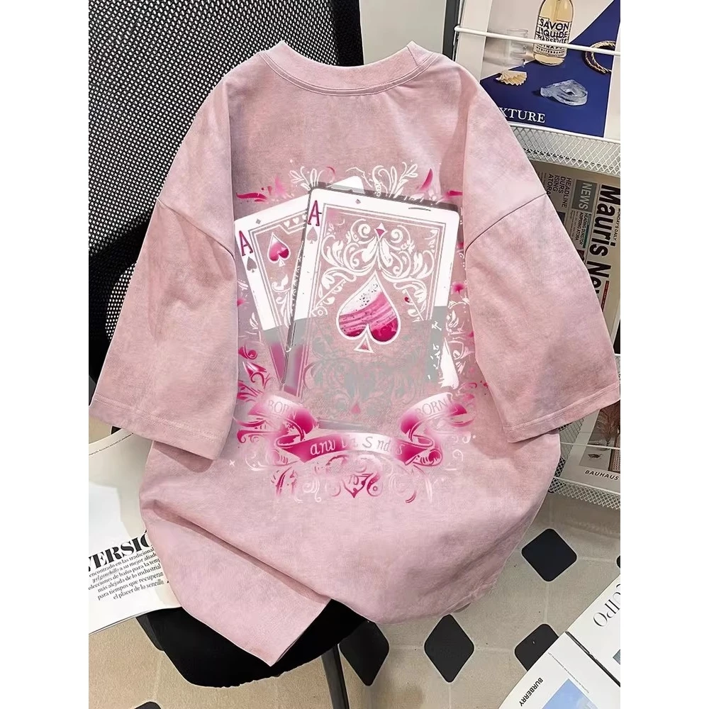 summer-casual-poker-print-ort-sve-t-irt-ex-large-size-comfortable-polyester-top-for-men-and-women