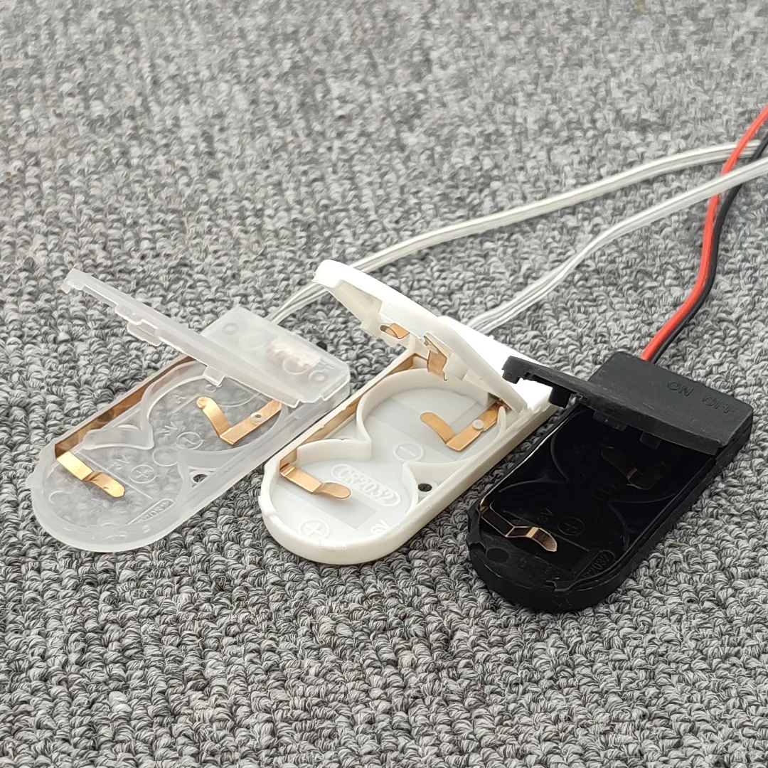 2*3V CR2032 Battery Holder CR2032 Case CR2032 Button Coin Box With ON/OFF Switch CR2032 6V Battery Storage Box