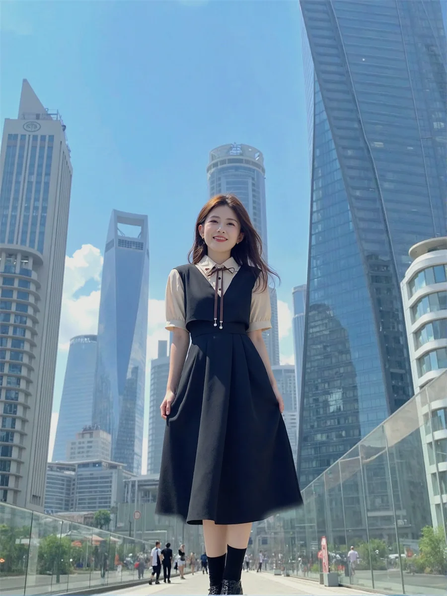 Women'S Long Dresses For Woman Casual Short Sleeve Summer Pleated Hand-Pleated Ruffled Shirring Smocking Tier Tiered Stacked