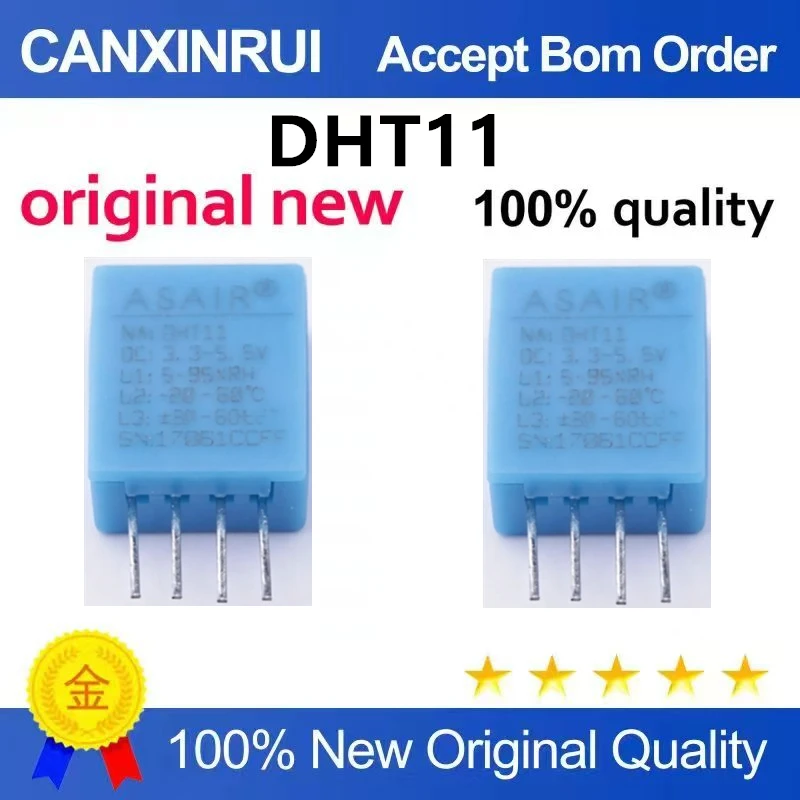 (5-100pieces)DHT11 digital temperature and humidity sensor module detects environmental temperature and humidity sensing probe m