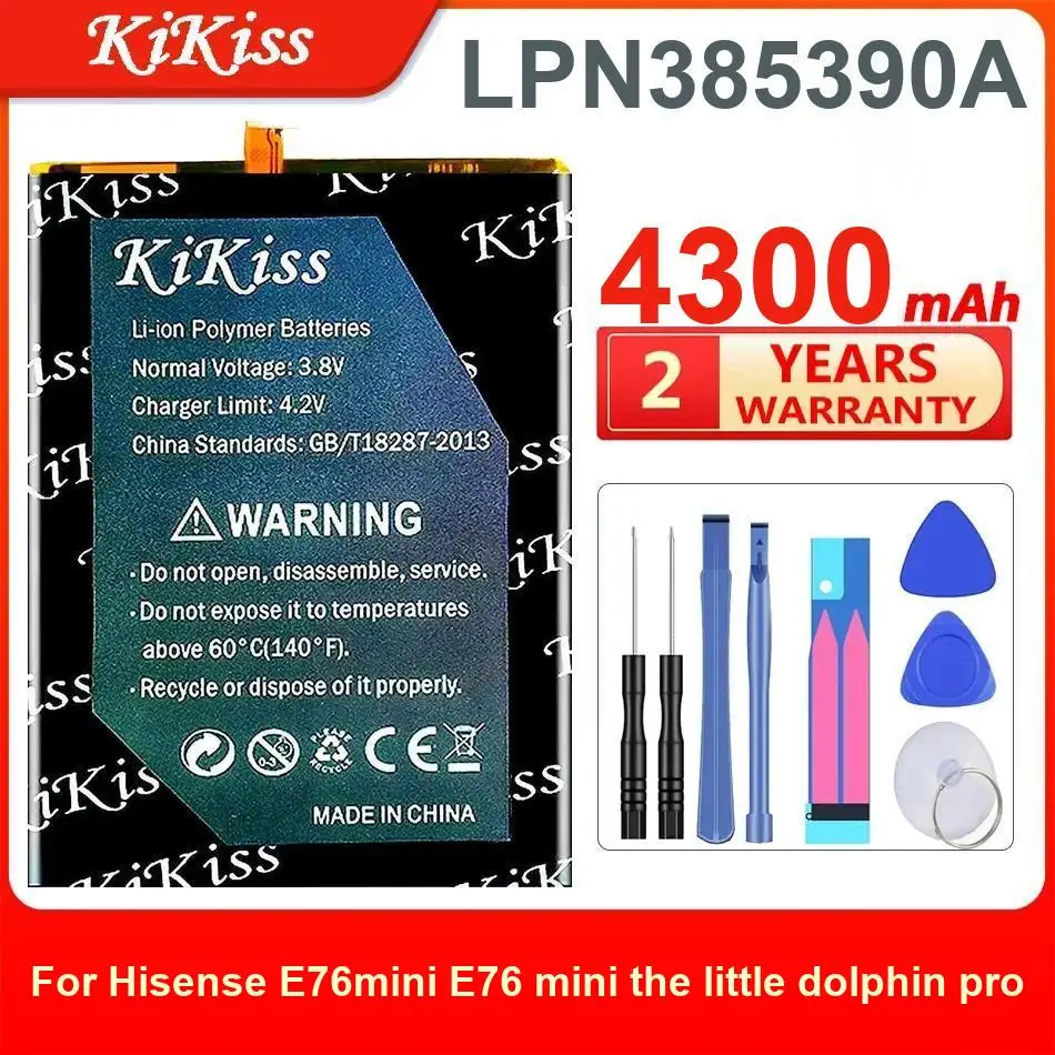 

4300Mah Kikiss Battery LPN385390A For Hisense E76 Mini