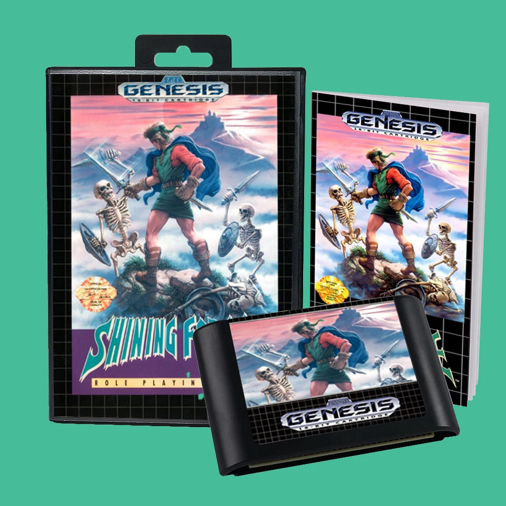 Shining Force USA Game for SEGA Mega Drive Genesis 16 bit Consoles Game Cartridge Box Manual