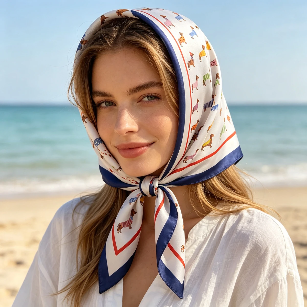 Foulard carré de luxe imprimé - Luxury Bags Reseller avis et prix