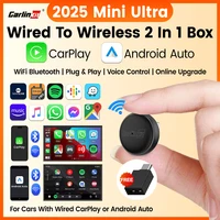 Mini Ultra 3 CarlinKit 5,0 adaptador inalámbrico CarPlay Android Auto para coche OEM Plug & Play WiFi Bluetooth conexión automática