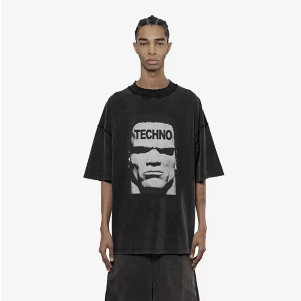 Yao Fashion ARNODEFRANCE High Quality Casual Tee Oversize Vintage Luxury Brand Streetwear Tee Graphics Print T Shirt For Men