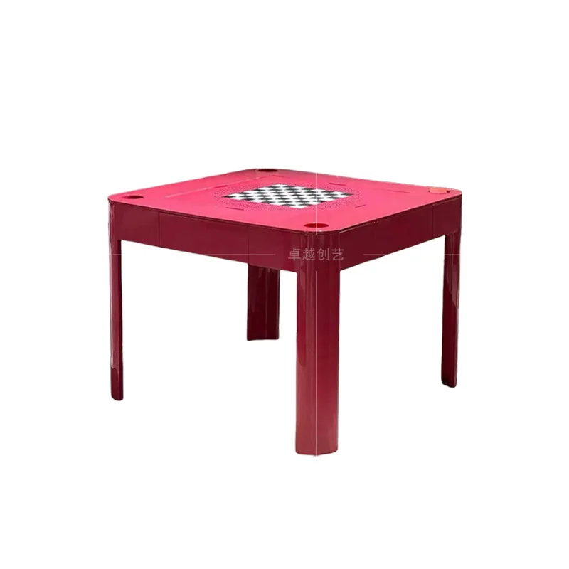 Italian manual mahjong table household high-value solid wood egg table modern villa four-in-one chess and card entertainment