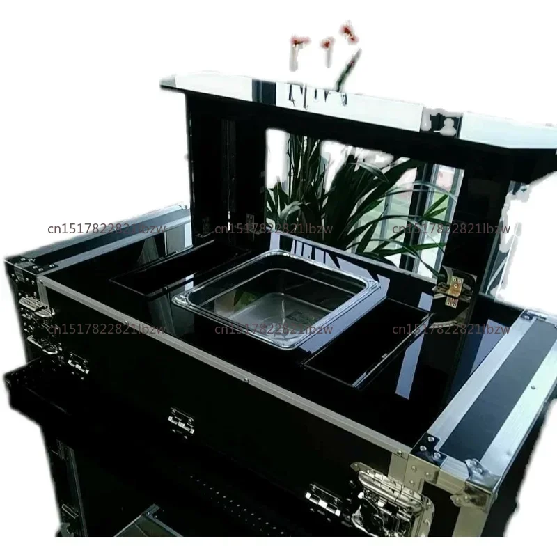 Bar Cabinet Commercial Grade Portable Bar Mobile Bartender Station For Events Trolley Mobile Assembly