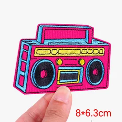 Rock Music Patch Tape Iron On Embroidered Patches For Clothing Thermoadhesive Patches On Clothes Ghost Letter Clothes Stickers