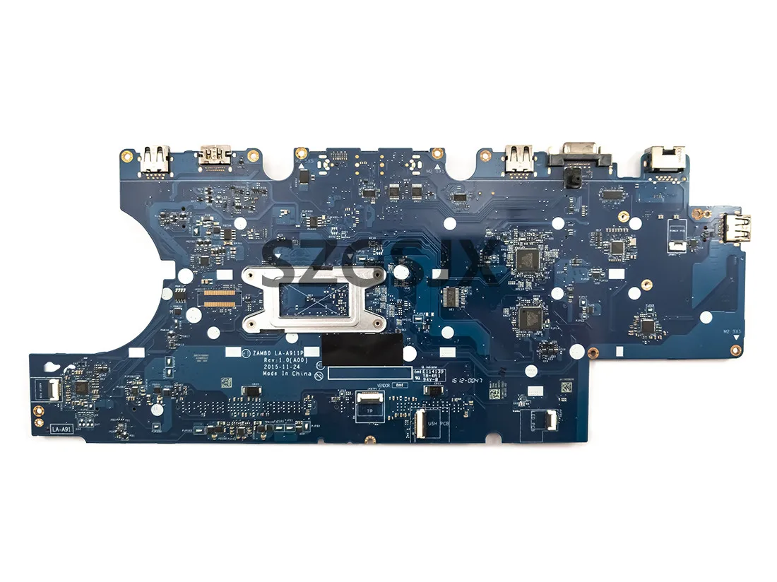 Материнская плата для ноутбука Latitude 15 5550 E5550, модель ZAM80 LA-A911P, 100% протестирована