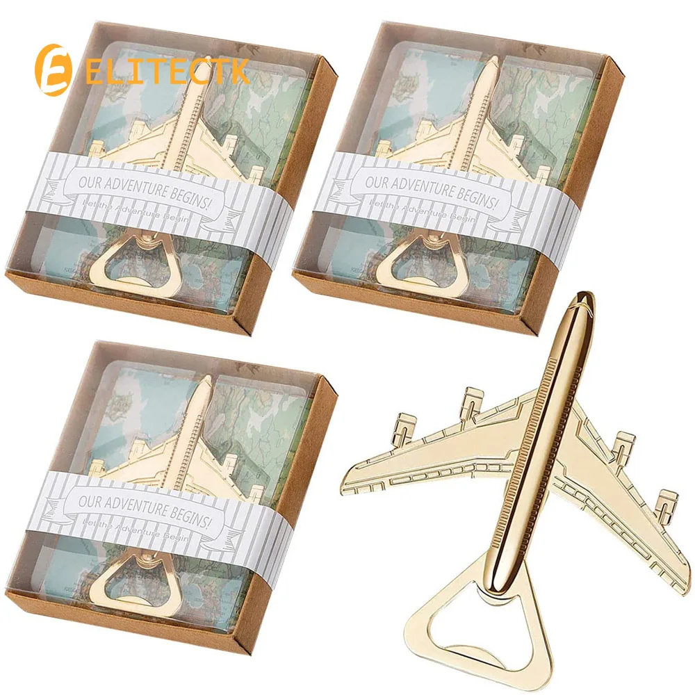 

Airplane Bottle Opener for Wedding Favors Air Plane Travel Beer Bottle Openers for Guests,Party Souvenirs or Decorations