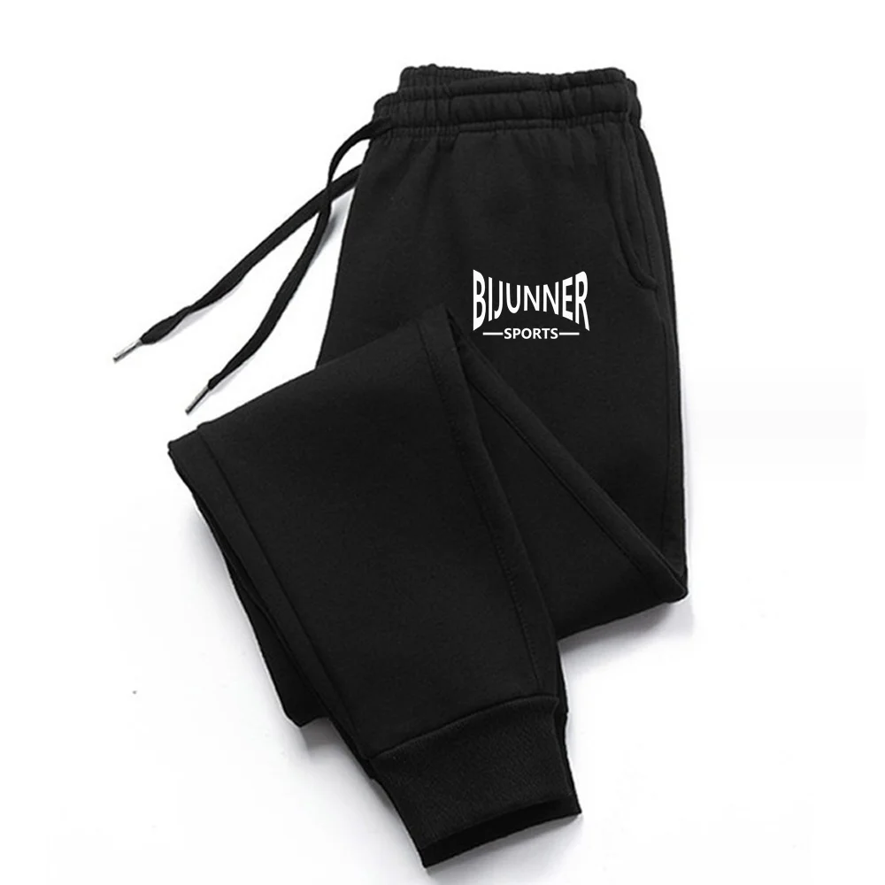 Autumn/Winter New Sports long Pants Brand Printed Fleece Warm Casual Jogging Trousers Fitness Bottoms Outfit Streetwear