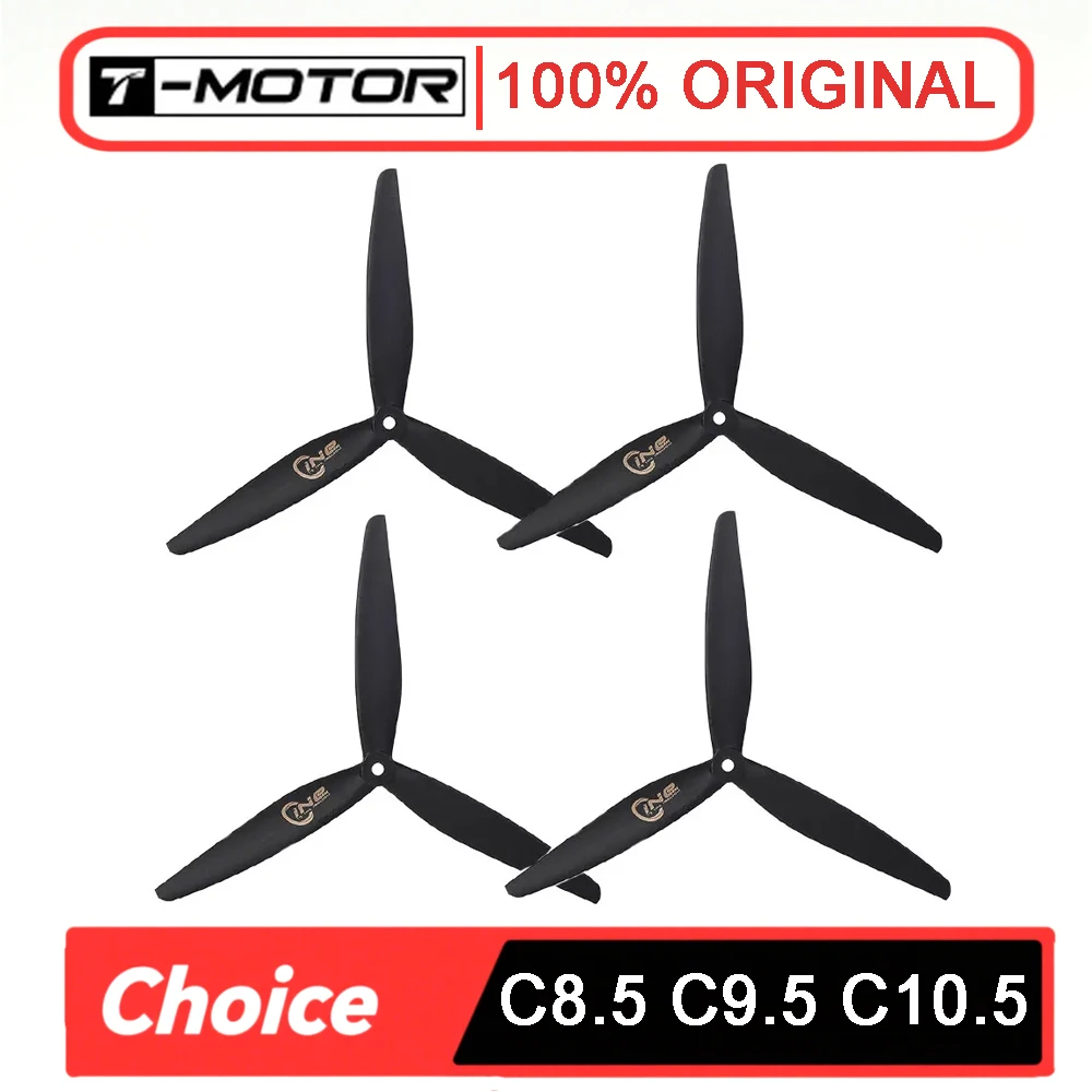 

4 шт. T-MOTOR C8.5, C9.5, C10,5-дюймовый пропеллер Профессиональный кинематический реквизит для FPV